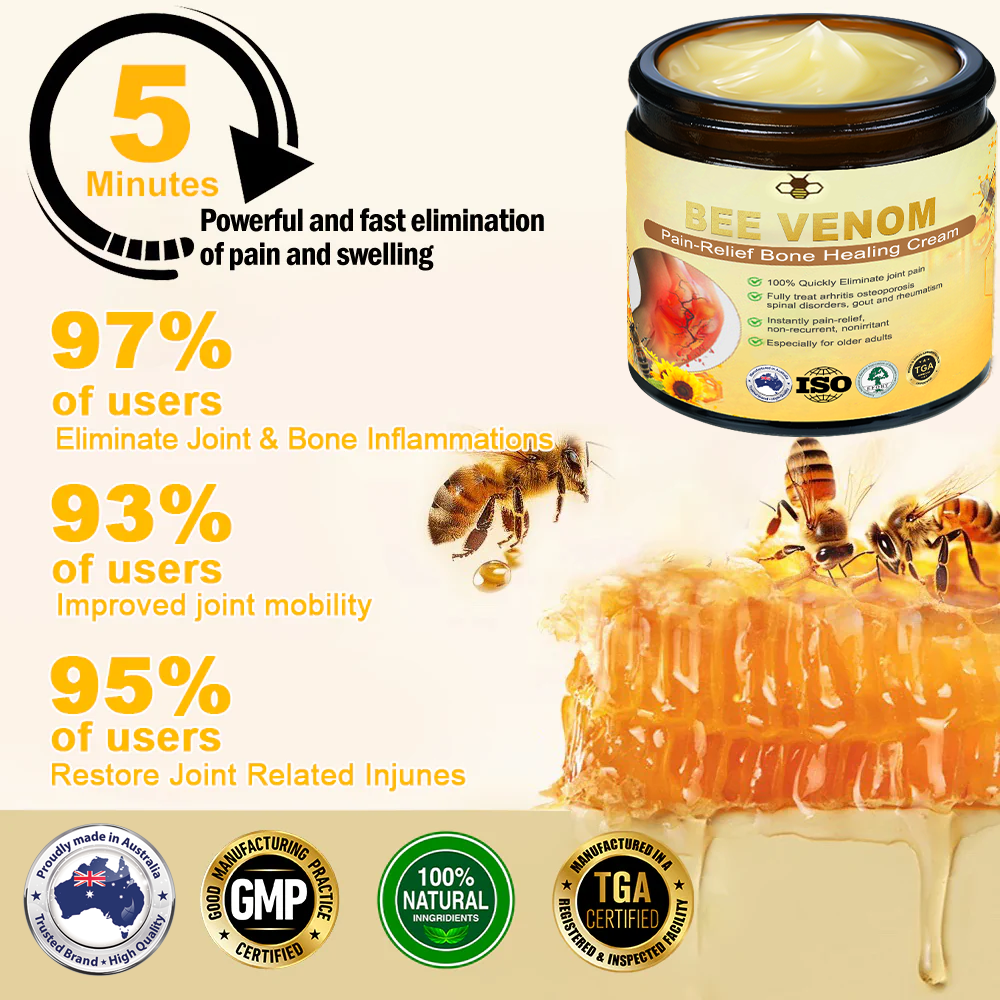 【✨Official Store✨】Bee Venom Pain-Relief Bone Healing Cream 👨‍⚕️ (Recommended by Australian Medical Association)